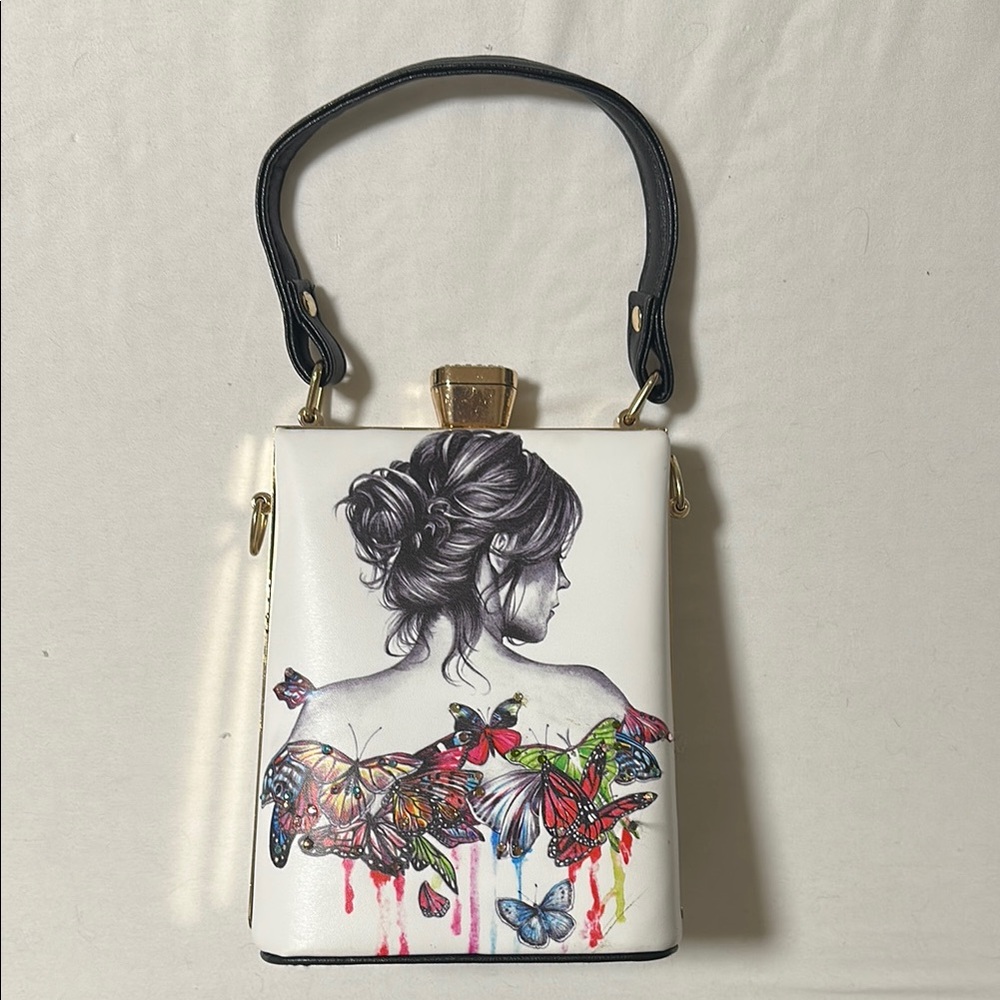 Mini clutch Bag with Artistic Design
